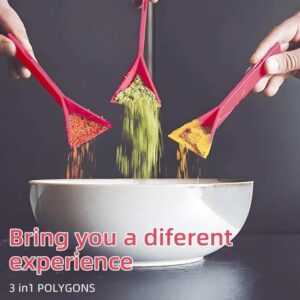 2pcs Magnetic Foldable Measuring Spoon Scraper