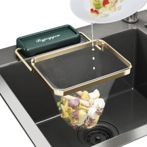 Multifunction Foldable Sink Drain Rack + 50 Filter Bags