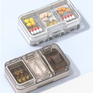 Pill Holder Storage Cutter Crusher Box