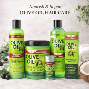5pcs Olive Oil Hair Treatment Combo