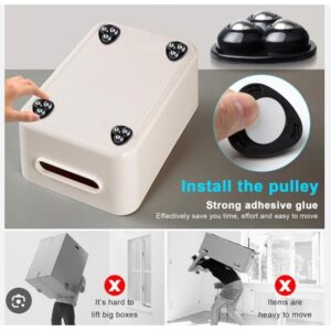 4pcs Small 360° Furniture Swivel Casters Wheels