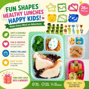 28pcs Kids Bread Lunch Box Cutter