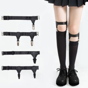 1Pair Unisex Sock Buddy Adjustable Thigh Garters
