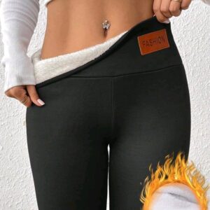 Winter Thick Fleece Legging (Black) S, M