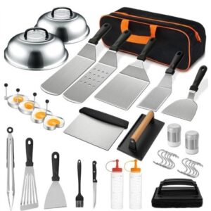 Stainless Steel Grill BBQ Griddle Accessories Kit