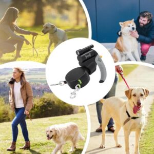 Double Ended Flash Light Poop Bag Dog Leash