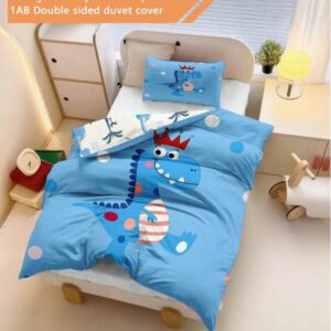 2pcs Boy Dino Bedding Set (120x100cm)