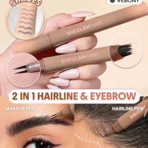 2 in 1 Hairline & Eyebrow Pen (Dark Brown)