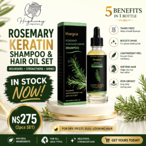 2pcs Rosemary Keratin Hair Shampoo & Oil