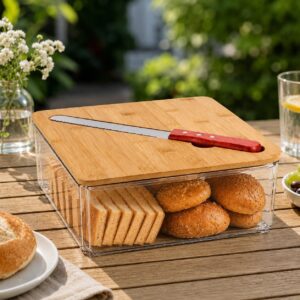 Bread Storage Box with Bread Knife