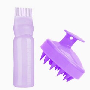 2pcs Hair Sculpt Oil Massage Set (Black, Purple)