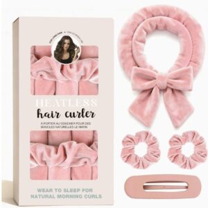 4pcs Heatless Hair Curler Set