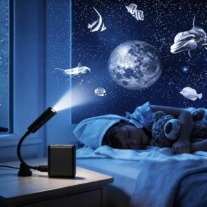 USB Moon Ocean Projector Night Light