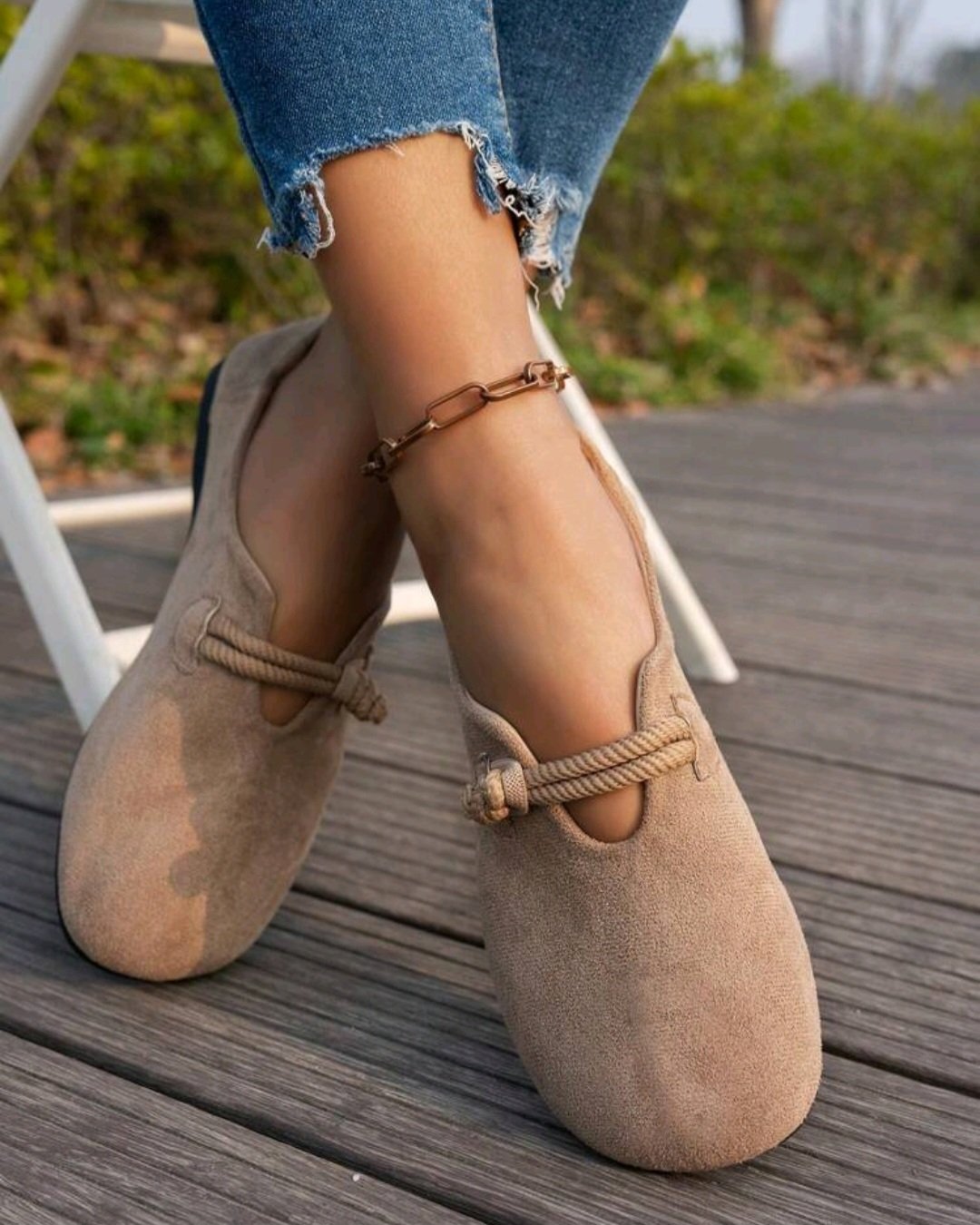 Woman Light Brown Soft Loafers (UK6.5)
