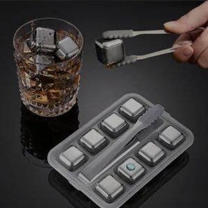 8pcs Stainless Steel Ice Cube Set