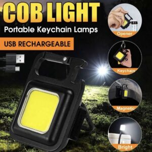 Multifunction LED Flashlight Keychain