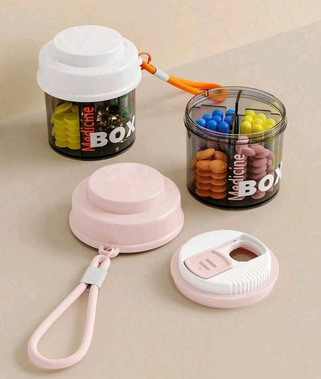 Rotating Pill Holder White