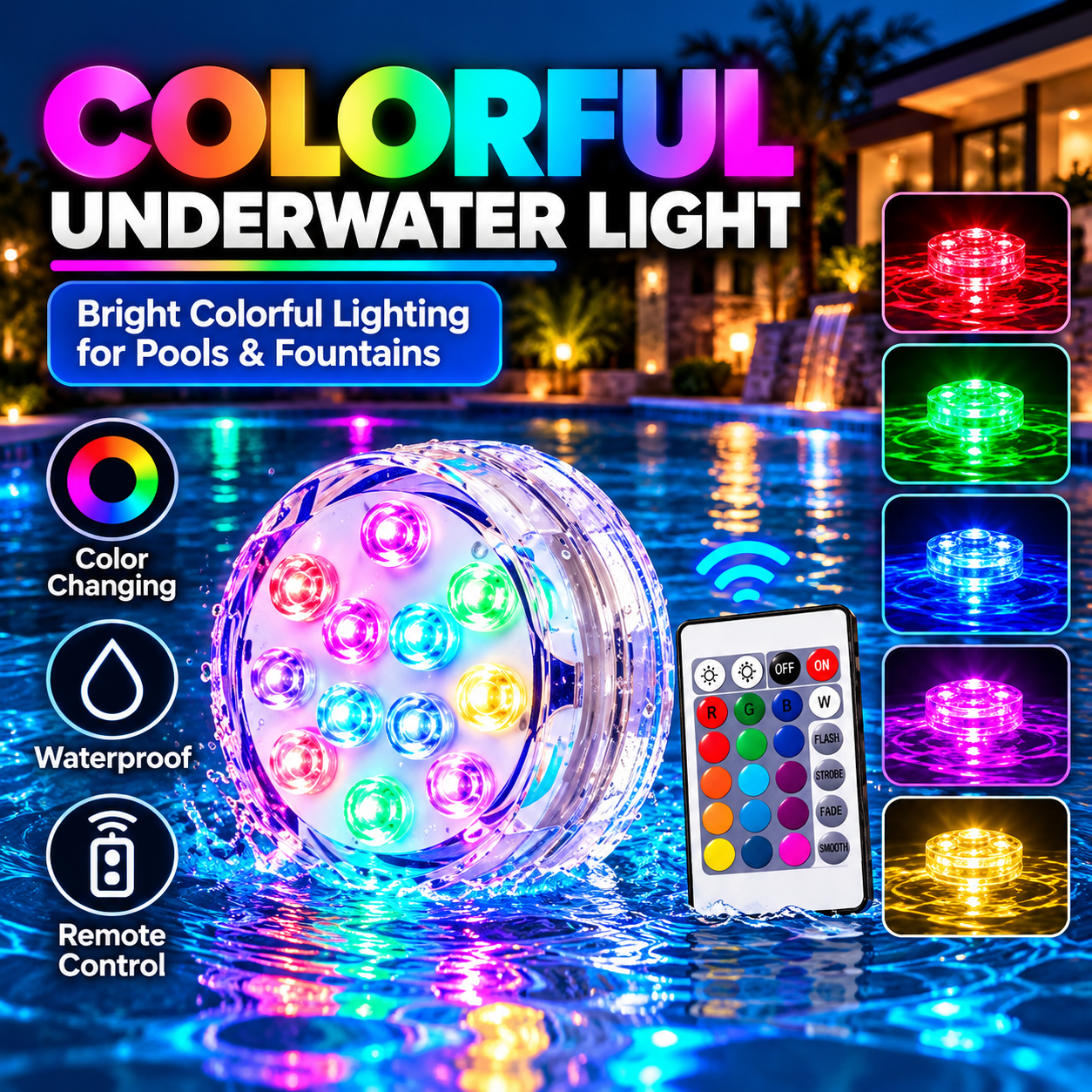 Colorful Underwater Light